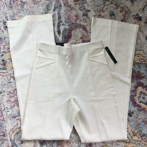 NWT Super High Waisted Stretchy White Flare Dress Pants